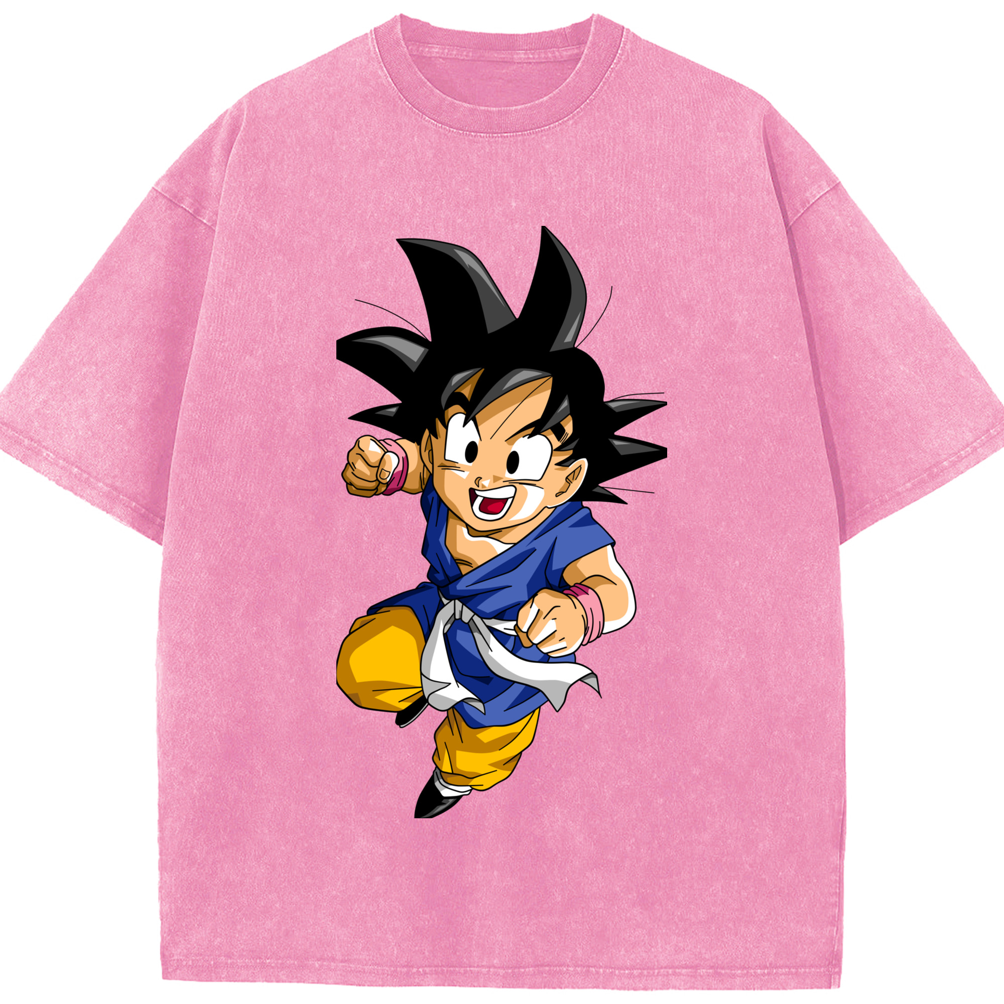 （画像用） ドラゴンボール 孫悟天 そん ごてん DRAGON BALL Son Goten 綿100% ヴィンテージ風 半袖Tシャツ（フロントプリント）